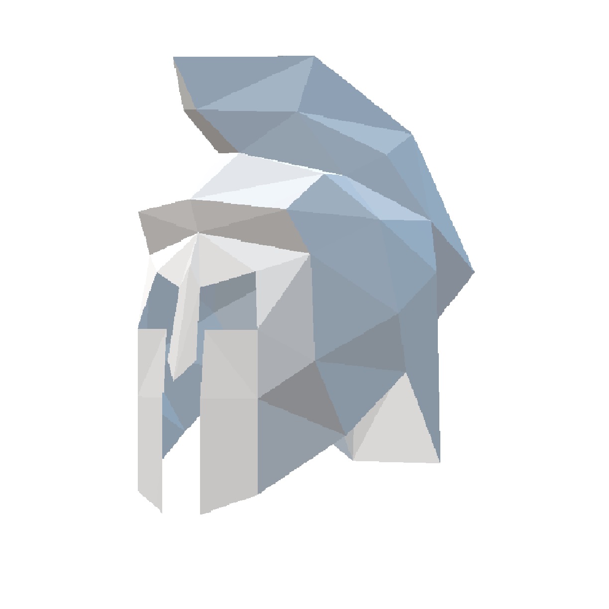 Legionary helmet. 3D models. Create Papercraft, pepakura models and download schemes